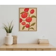 thumbnail image 5 of Kate and Laurel Sylvie Persimmon Framed Canvas Wall Art by Emma Daisy, 18x24 Natural, Simple Floral Botanical Wall Décor, 5 of 6