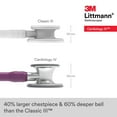thumbnail image 6 of Littmann Cardiology IV Diagnostic Stethoscope, Standard, Plum Tube, Stainless Stem, 6 of 10
