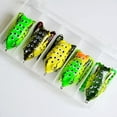 thumbnail image 2 of Kehuo Hollow Body Topwater Frogs Fishing Lure, 5 Count, 2 of 8