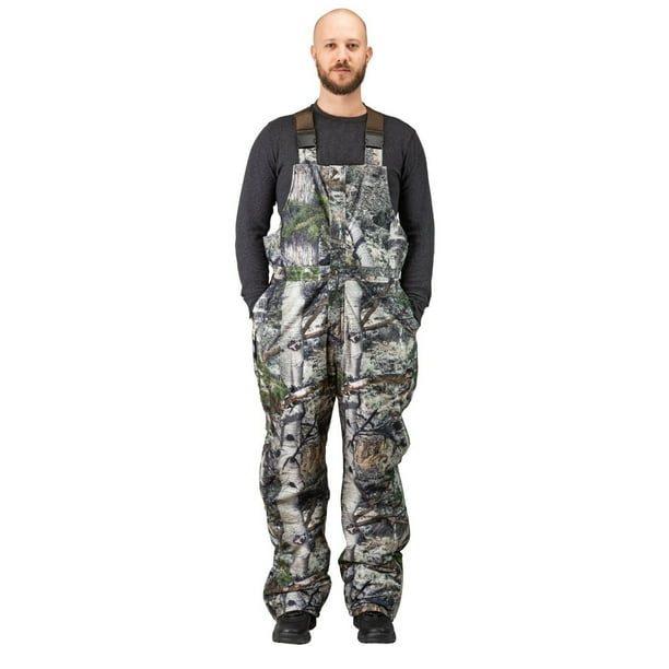 Men's Insulated & Waterproof Camo Bib Overalls Mossy Oak Pattern