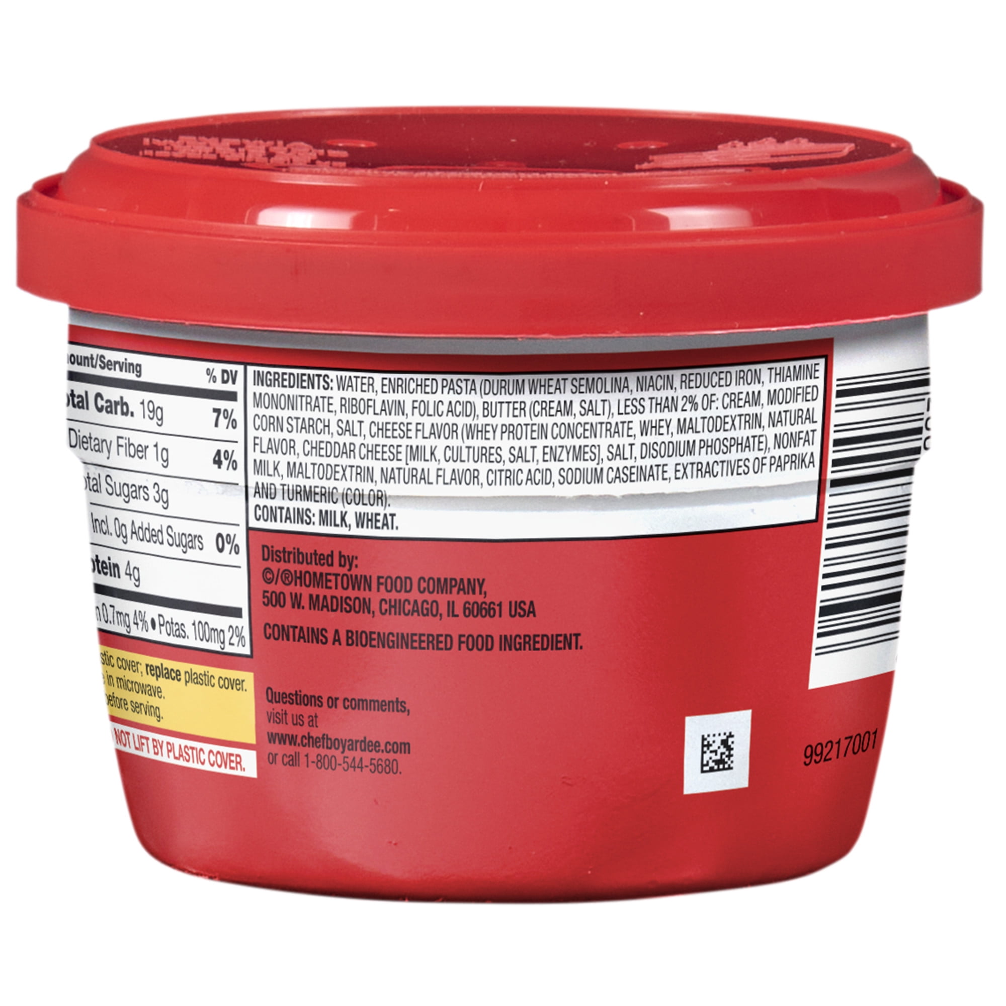 (12 pack) Chef Boyardee Pasta in Butter Sauce Microwavable Cup, 7.5 oz