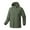 Green, variant on Brondbend Mens Jacket Waterproof Men's Long Sleeve Zipper Solid Color Detachable Hat Hooded Jacket Waterproof Jacket Plus Size Fall Winter Climb Mountains,Black
