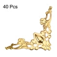 thumbnail image 3 of Uxcell Metal Box Corner Protectors Vintage Decor Edge Guard Protector 41 x 41 x 57mm Gold Tone 40Pcs, 3 of 3