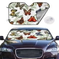 thumbnail image 2 of Balery Multicolored Butterflies Print Car Windshield Sun Shade,Windshield Sunshade for Car Pickup Truck SUV Accessories-Small, 2 of 7