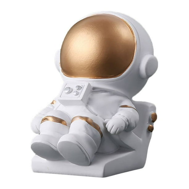 Modelo de muñeco astronauta, adorno de resina, juguete decorativo, regalo para niños, figura coleccionable, miniatura espacial, regalo para niños, decoración de dormitorio, diseño plegable,