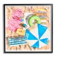 thumbnail image 2 of Stupell Industries Tropical Summer Beach Lounge Towel Umbrella Floats, 17 x 17,Design by Alonzo Saunders, 2 of 5