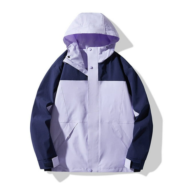Chaquetas y abrigos casuales con capucha de manga larga para mujer, traje de sprint para hombre y mujer, chaqueta de estilo pareja, abrigo desmontable, impermeable, resistente al viento, traje de spri