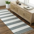 thumbnail image 2 of Boutique Rugs Moby Farmhouse Runner Rug - Arctic Stone, Dark Gray, Pewter - 2'6" x 8' Runner, 2 of 9