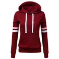 thumbnail image 1 of Gibobby Sudadera con Capucha para Mujer, Sudadera de forro polar con capucha para mujer, de gran tamaño, de manga larga, casual, con capucha(Rojo,XG), 1 of 5