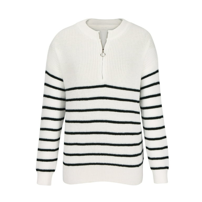 Women's Casual Long Sleeve Quarter Zip Pullover Sweaters Women's Casual Long Sleeve Quarter Zip Pullover Sweaters