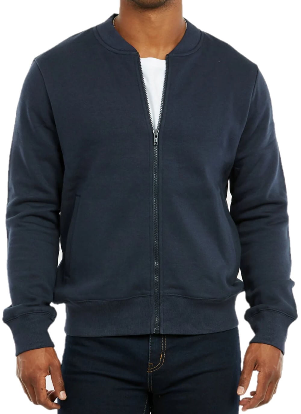 Mens fleece bomber sale