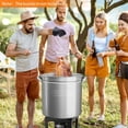thumbnail image 7 of Zimtown 50qt Fryer Pot Turkey Pot Boil Pot Kit Stainless Steels, 7 of 7