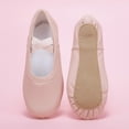 thumbnail image 6 of OGLCCG Ballet Shoes for Girls Soft Canvas/Leather Dance Slippers Ballerina Shoes for Girls, High Performance,Size 2-10, 6 of 8