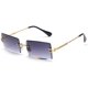 thumbnail image 1 of Gafas de sol Rectángulo sin montura para mujeres/hombres Ultralight Metal Frame,11 Afortunado Sencillez, 1 of 4