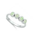 thumbnail image 4 of CHOOSE YOUR COLOR White Simulated Opal Ring .925 Sterling Silver Band CZ Jewelry Female Size 6, 4 of 4