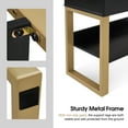 thumbnail image 7 of BarberPub Accent Storage Cabinet with Drawers, shelf for Living Room, Bedroom, Hallway, Black, 7 of 7