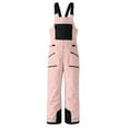thumbnail image 4 of Girls Snow Bibs Waterproof Insulated Ski Pants Girls Adjustable Strap Snowboard Overalls (Red 12-13 Years), 4 of 6