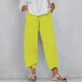 thumbnail image 2 of Ahabrexf Women's Wide Legged Capris in Solid Color, Comfortable and Loose Fit for Summer, 2 of 5