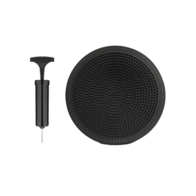 Colaxi Wobble Cushion Air Stability Board Balance Pad for Exercise Inflatable Balance Disc Sensory Wiggle Seat for Kids for Training Black