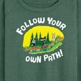 thumbnail image 3 of Pete The Cat - Follow Your Own Path - Women's Lightweight French Terry Long Sleeve Shirt, 3 of 6