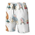 thumbnail image 5 of Naloa Animals in Transport Men's Beach Shorts, Surfing shorts, Swim trunks, Quick Dry Swim Trunks for Surfing Beach Fun - X-Large, 5 of 9
