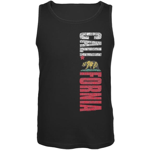 Bear California Mens Tank Top Black SM