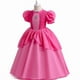 thumbnail image 5 of Disfraz de princesa Peach de Super Bros. Mario y Luigi para niñas, disfraz de cosplay para niños, disfraces con accesorios, 5 of 5