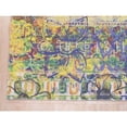 thumbnail image 3 of EORC Multicolored Machine-made Polyester Transitional Distressed Bohemian Moderno Rug, 5' 3 x 7' 6, 3 of 5