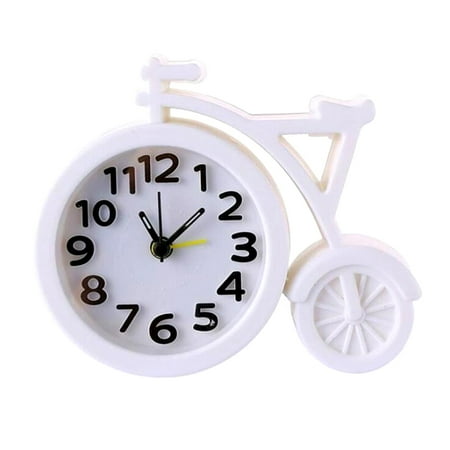 Fashion Bicycle Shape Cartoon Student Children Bedside Clock