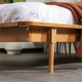 thumbnail image 2 of Twin Mid Century Solid Wood Spindle Bed in Caramel, 2 of 12