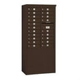 thumbnail image 2 of 11 Door High Free-Standing 4C Horizontal Mailbox with 20 Doors in Bronze with Private Access, 2 of 4