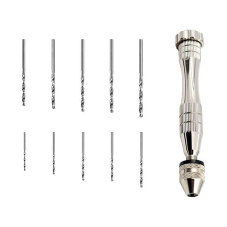 FELTECHELECTR Hand Drill Aluminum Alloy 11Pcs 1Set