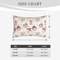 thumbnail image 4 of Lsque Floral Mushroom Pattern Pillow Case – Soft & Cozy Throw Pillow Cover, Hypoallergenic Cushion Case for Sleeping Women with Envelope Closure-20"x30", 4 of 6
