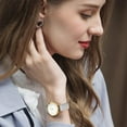 thumbnail image 5 of Ultra Thin Minialist Women Watches Simple Two Hands Ladies Dress Watch Leather Strap, 5 of 7
