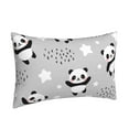 thumbnail image 2 of Balery Pandasbetween Clouds And Stars Pillow Covers,Bed Pilowcases,Reversible Plush Throw Pillow Covers End Pillow Encasement,Pillow Case - 16"X24", 2 of 9