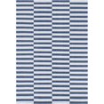 thumbnail image 1 of Unique Loom Tapis à Rayures 4' 2 x 6' Rectangle Bleu Marine/ivoire, 1 of 1