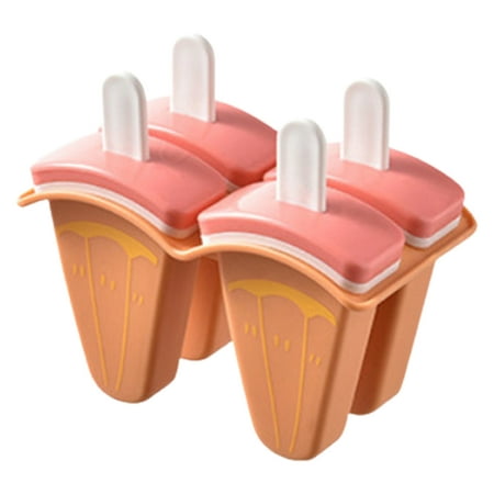 

Fruit Popsicle Mold | DIY Popsicle Molds 4 Pieces | PP Ice Pop Molds BPA Free Reusable Easy Release Homemade Ice Pop Maker Watermelon Orange Kiwi Popsicles Molds