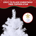 thumbnail image 6 of Magshion 8FT Artificial Christmas Tree with 1250 PVC Branches for Home, Office Xmas Party, White, 6 of 8