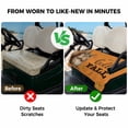thumbnail image 4 of Golf Cart Seat Covers for 2 Seater,Orange Squirrel Hello Fall Microfiber Cart Seat Towel Blanket,Maple Leaf Thanksgiving Absorbent Breathable Non Slip Bench Seats Protector for Golf Course 51"x31", 4 of 9