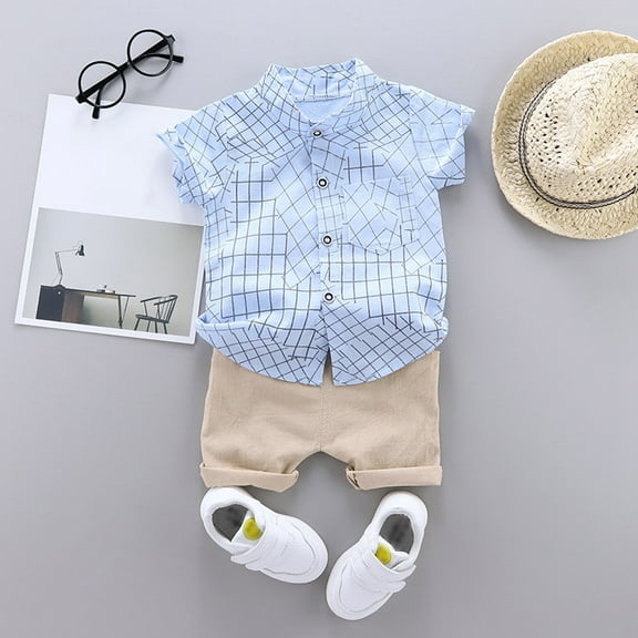 XUELUO Toddler Boys Casual Outfit Sets Cartoon Set Tops Shorts Summer 1 To 4 Years Baby Outfits T Shirt Outfits&Set Clothing Sportwear