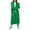 Green, variant on Women Solid Color Hooded Patchwork Batwing Sleeve Open Sweater Knitted Cardigan for Women Green M