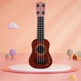 thumbnail image 2 of Juguetes de guitarra Juguetes educativos Instrumento musical para niños Niñas Regalos de vacaciones Marrón Zulema miniinstrumentos musicales, 2 of 8