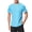 Blue, variant on Attraco Men Short Sleeve Rash Guard Swimwear UPF 50 Running Swimming Shirt Solid Color