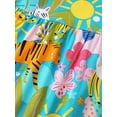 thumbnail image 5 of WIBACKER 2-7T Toddler Girl Boho Holiday Casual Dress Short Sleeve Summer Dresses for Kids - 1 Piece Blue Forest, 5 of 8