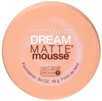 Maybelline Dream Matte Mousse Foundation, Light Beige [0], 0.64 oz