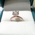 thumbnail image 5 of 2ct Hexagon Cut Moissanite Wedding Bands D Color VVS1 Clarity Women Diamond Rings 18K Plated S925 Sterling Silver Moissanite Rings for Women with Certificate, 5 of 9