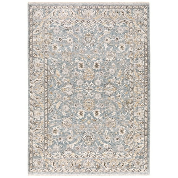 Oriental Weavers Maharaja Area Rug 070E1 Traditional Blue Faded Floral 2' 3" x 7' 6" Rectangle