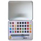 thumbnail image 4 of Juego de pintura de acuarela, traje de bloque sólido de 36 colores + caja de lata, herramientas de pintura, suministros de arte, 4 of 8
