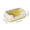 Yellow, variant on Semi Enclosed High Side Cat Litter Box with Splash-Proof Design & Included Scoop – Spacious, Leakproof, Easy to Clean, Suitable for All Cat Litter Types