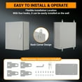 thumbnail image 4 of EDTara Stainless Steel Electrical Enclosure Box, Nema 4x, Ip67 Waterproof and Dustproof, Lockable Outdoor Junction Box With Mounting Plate and Keys for Secure Indoor/Outdoor Installations, 4 of 8